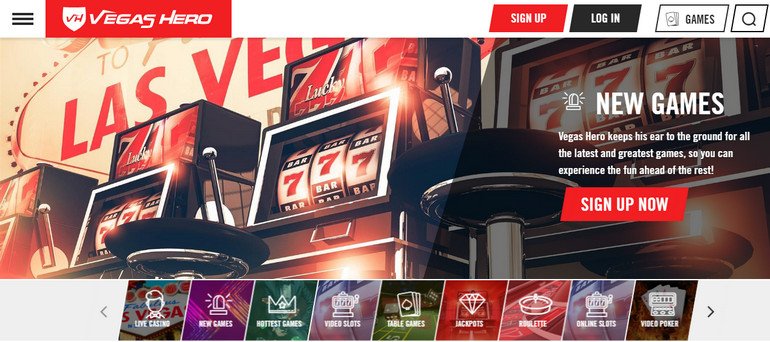 Discover vegas hero casino